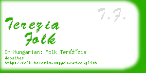 terezia folk business card